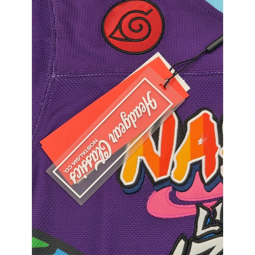 Naruto Lil Uzi Vert Jersey Youth Medium Yellow Yokai Anime Hockey Kids‎ Tee